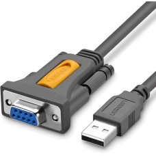 Кабель UGREEN CR104 (USB - DB9 RS-232) (1,5 м) (Чорний)
