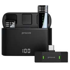 Беспроводной микрофон петличный Proove Record (Type-C / Lightning) (Black)