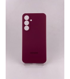 Чехол Silicone Case with MagSafe Samsung Galaxy S24 Plus/ S25 Plus (Бордовый)