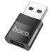 OTG-переходник Hoco UA17 Type-C / Lightning (M) to USB 2.0 (F) (Чёрный) OTG-переходник Hoco UA17 Type-C / Lightning (M) to USB 2.0 (F) (Чёрный)