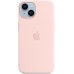 Силикон Original Round Case Apple iPhone 15 (76) Chalk Pink