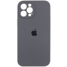 Силикон Original RoundCam Case Apple iPhone 13 Pro Max (86) Dark Coal