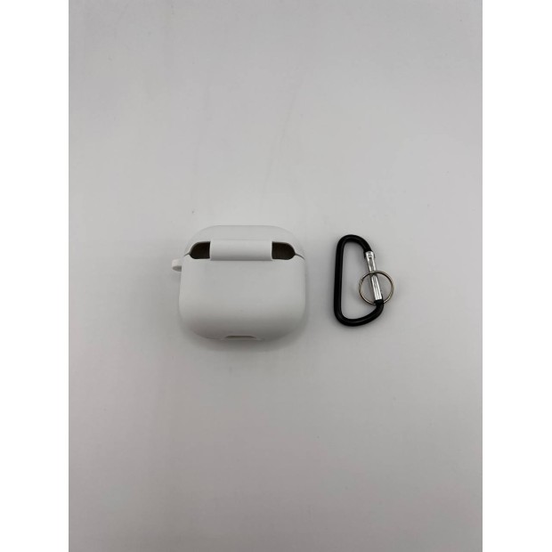 Чохол для навушників Full Silicone Case with Microfiber Apple AirPods 4 (06) Білий