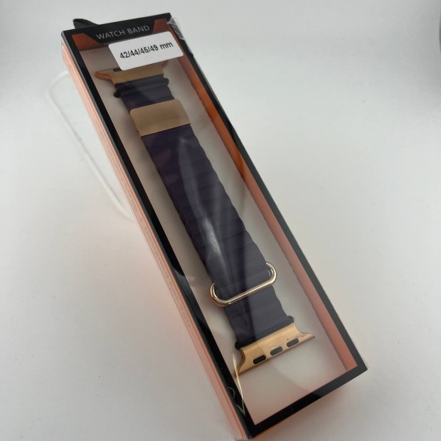 Apple Watch ремінець шкіряний кольоровий 42  /  44  /  45  /  49 мм (фіолетовий)