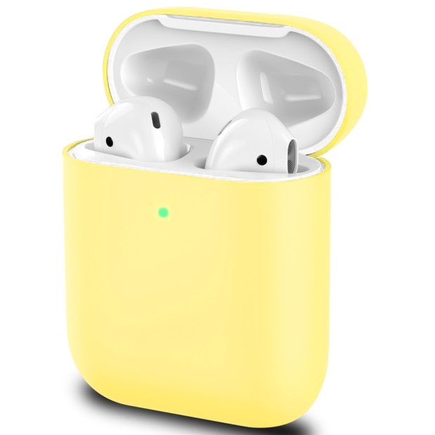 Футляр для навушників Slim Case Apple AirPods (51) Ніжно-жовтий