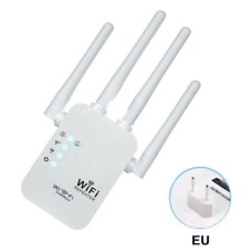 Ретранслятор-підсилювач сигналу репітер WiFi з антеною 300 Мбіт / с (Білий)
