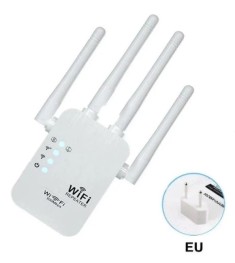 Ретранслятор-підсилювач сигналу репітер WiFi з антеною 300 Мбіт / с (Білий) Ретранслятор-підсилювач сигналу репітер WiFi з антеною 300 Мбіт / с (Білий)