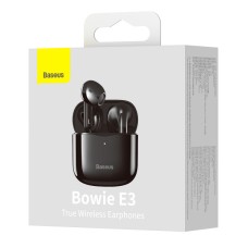 Бездротові навушники-гарнітура вкладиші Baseus Bowie E3 (Чорні) NGTW080001