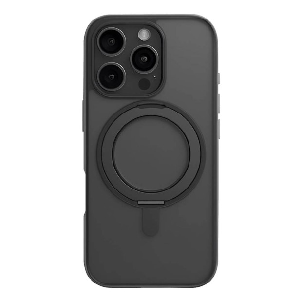 Накладка Blueo Skin Friendly 360 Rotatable Stand with MagSafe Apple iPhone 16 Pro Max (Black), Харьков, Киев, Украинга