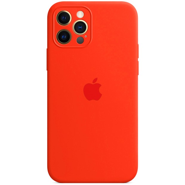 Силикон Original RoundCam Case Apple iPhone 12 Pro Max (05) Product RED