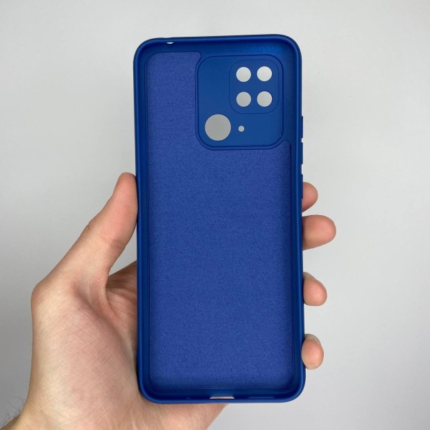 Силіконовий чохол Original 360 для Xiaomi Redmi 10C (з функцією закриття камери) (Кобальт)