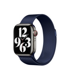 Ремінець Milanese Loop для Apple Watch 42  /  44  /  45  /  49 мм (Опівнічний си..