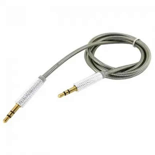 Кабель-AUX Walker A730 (3.5mm to 3.5mm) (Серый)