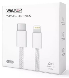 USB-кабель Walker C860 30W (1m) (Type-C to Lightning) (Белый)