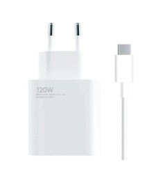 СЗП-адаптер Xiaomi HyperCharge Combo 120W (1 USB Type-A) + кабель Type-C (Білий)..