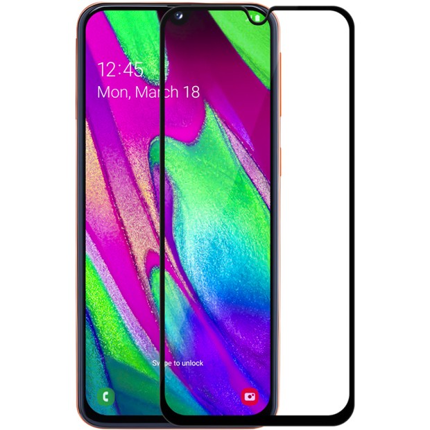 Захисне скло 5D Standard Samsung Galaxy A40 (2019) Чорний.