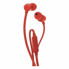 Тонкі навушники-гарнітура вакуумні JBL Tune 110 (Червоні) JBLT110RED K Тонкі навушники-гарнітура вакуумні JBL Tune 110 (Червоні) JBLT110RED K