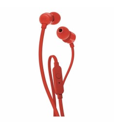 Проводные наушники-гарнитура вакуумные JBL Tune 110 (Red) JBLT110RED K