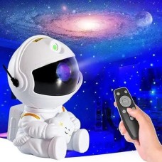 Детский ночник-проектор звёздного неба Small Astronaut (Белый) (Уценка) (Категория 2)