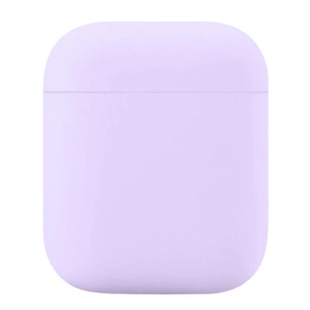 Чохол для навушників Full Silicone CaseApple AirPods 1  /  2 (71) Світлий Гліцинія