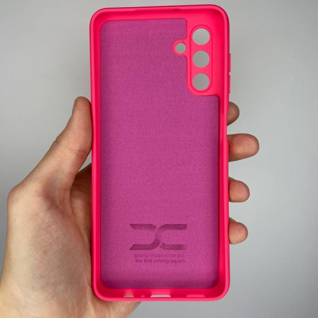 Силіконовий оригінальний чохол для Samsung Galaxy A04S (2022) (ShutCam) (Малиновий)