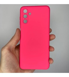Силіконовий оригінальний чохол для Samsung Galaxy A04S (2022) (ShutCam) (Малинов..