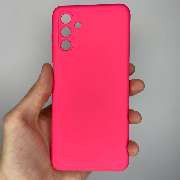 Силіконовий оригінальний чохол для Samsung Galaxy A04S (2022) (ShutCam) (Малиновий)