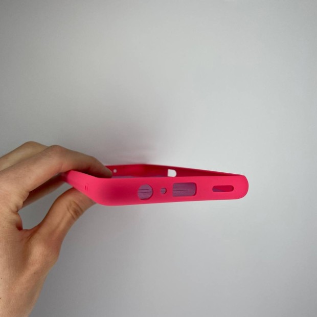 Силіконовий оригінальний чохол для Samsung Galaxy A04S (2022) (ShutCam) (Малиновий)