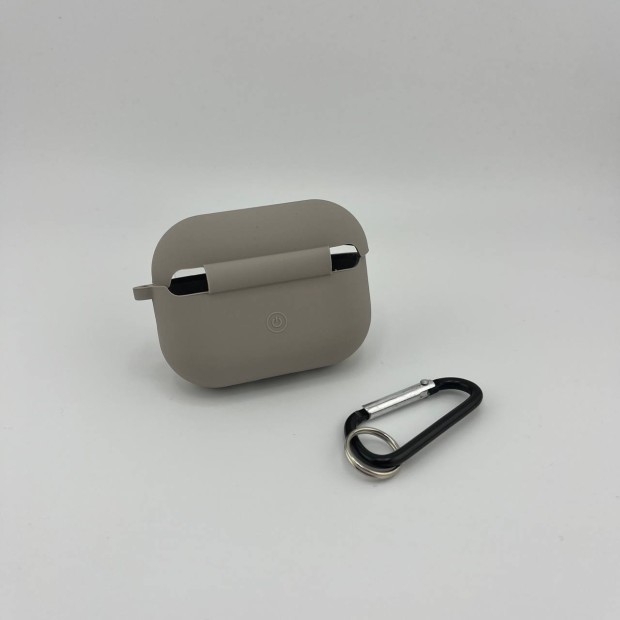 Чохол для навушників Full Silicone Case with Microfiber Apple AirPods Pro 2 (16) Stone