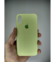 Силіконовий чохол Original Case Apple iPhone X  /  XS (Авокадо)