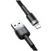 USB-кабель Baseus Cafule 2.4A (0.5m) (Lightning) (Чёрный/Серый) CALKLF-AG1 USB-кабель Baseus Cafule 2.4A (0.5m) (Lightning) (Чёрный/Серый) CALKLF-AG1