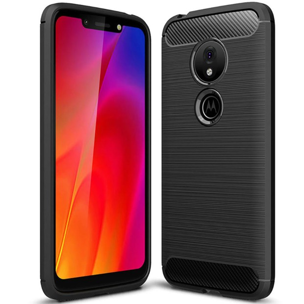 Силикон Polished Carbon Motorola G7  (Чёрный)