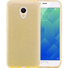Силіконовий чохол Glitter для Meizu M5 (Золотий)