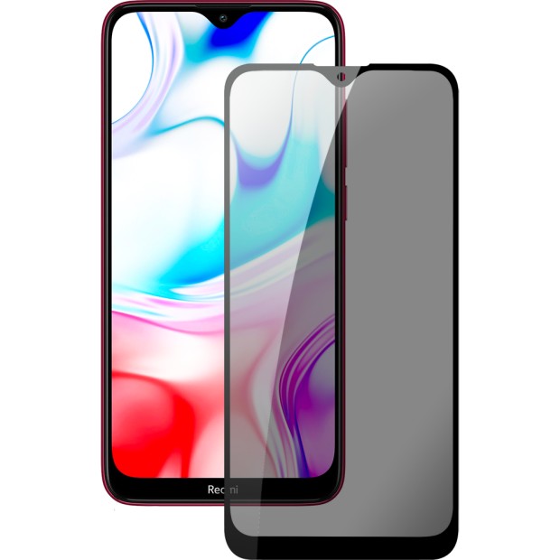 Захисне скло 5D Privacy HD для Xiaomi Redmi 8  /  8a Чорне