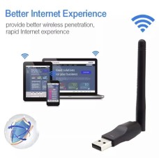 USB-адаптер Wi-Fi Mini 150MBts 802.11n (Чёрный)