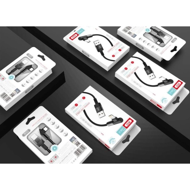 USB-кабель XO NB152 Elbow (Lightning) (Белый) DT