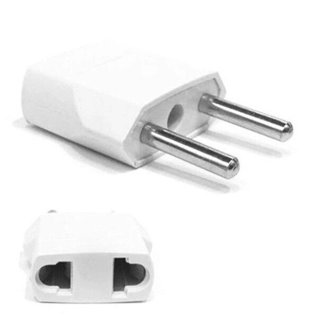 Мережевий адаптер ЄВРО HJ11 пластик (Білий)