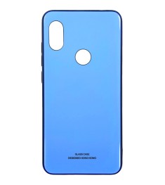 Накладка Glass Case Xiaomi Redmi Note 6 / Note 6 Pro (голубой)