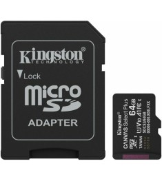 Карта памяти Kingston Canvas Select Plus Gen3 MicroSDXC 64Gb (UHS-1) (A1) (Class..
