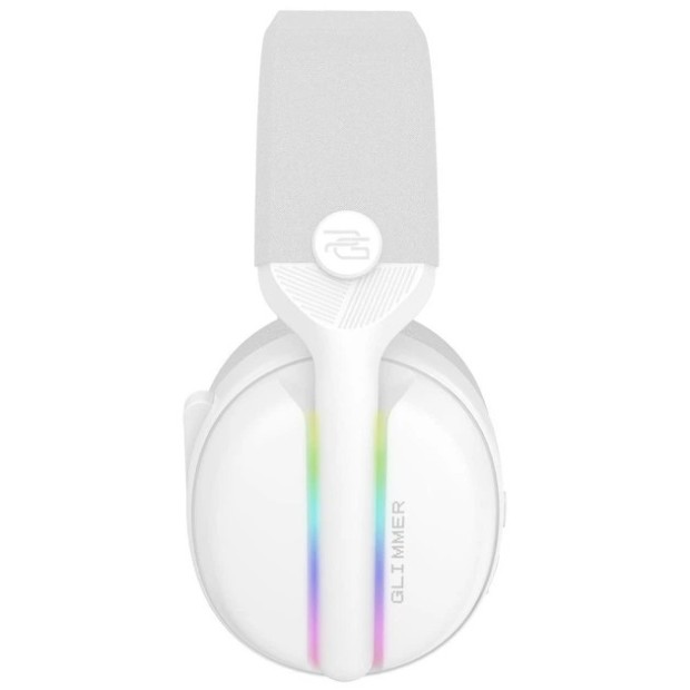 Бездротові ігрові накладні навушники-гарнітура Proove Gaming Glimmer (APP) (Білий / Фіолетовий)