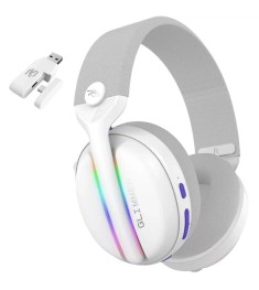 Бездротові ігрові накладні навушники-гарнітура Proove Gaming Glimmer (APP) (Біли..