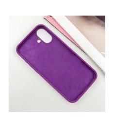 Силикон Original Round Case Apple iPhone 16 Plus (58) Grape
