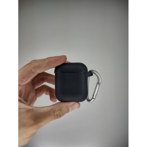 Чохол для навушників Blueo Liquid Silicone Apple AirPods 1  /  2 (07) Чорний