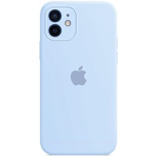 Силіконовий оригінальний чохол RoundCam для Apple iPhone 12 (15) Ліловий