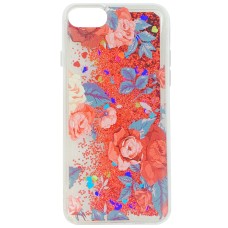 Силіконова накладка Liquid Fashion для Apple iPhone 7  /  8 (Рожевий)