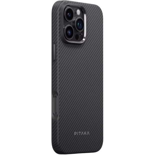 Накладка Pitaka Military-Grade Protective Case Classic Twill 600D Apple iPhone 16 Pro (Black / Grey)