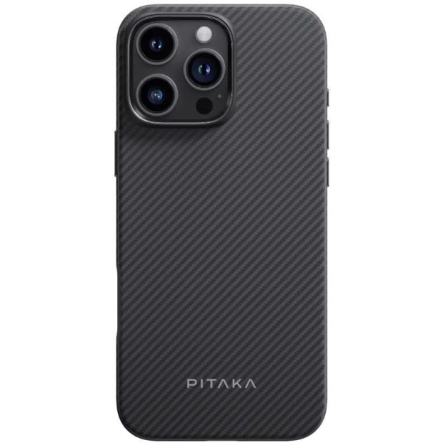 Накладка Pitaka Military-Grade Protective Case Classic Twill 600D Apple iPhone 16 Pro (Black / Grey)