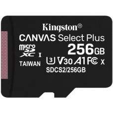 Карта пам'яті Kingston Canvas Select Plus MicroSDXC 256ГБ (UHS-1) (A1) (Клас 10) + SD-адаптер