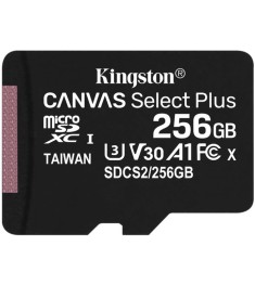 Карта пам'яті Kingston Canvas Select Plus MicroSDXC 256ГБ (UHS-1) (A1) (Клас 10)..