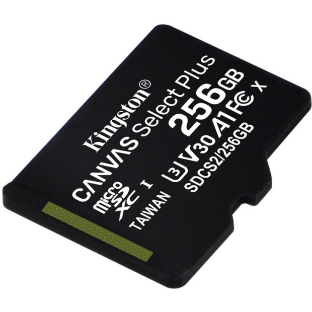 Карта пам'яті Kingston Canvas Select Plus MicroSDXC 256ГБ (UHS-1) (A1) (Клас 10) + SD-адаптер